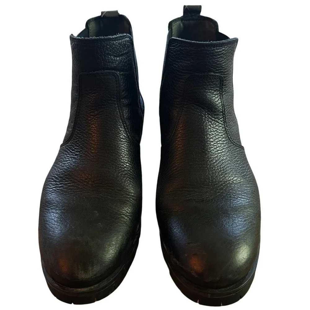 Barbour Mens Black Leather‎ Boots Size 8
